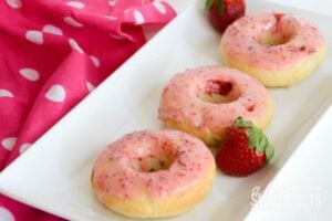 Glazed Strawberry Doughnuts Recipe