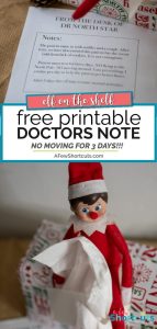 Elf on The Shelf Printable Doctor's Note - A Few Shortcuts