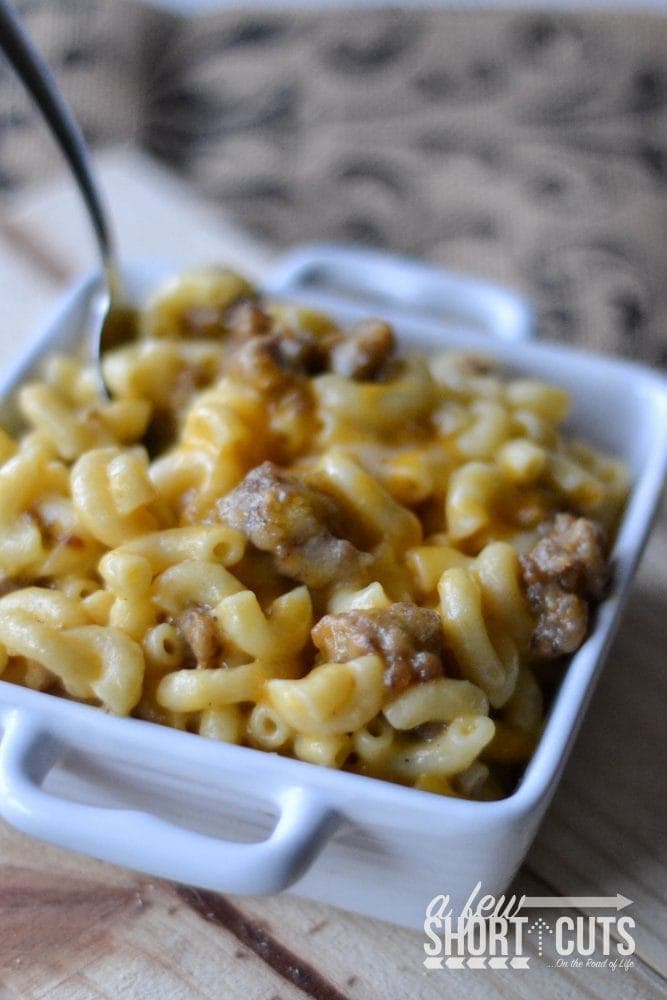 Stovetop Sausage Mac and Cheese - A Few Shortcuts