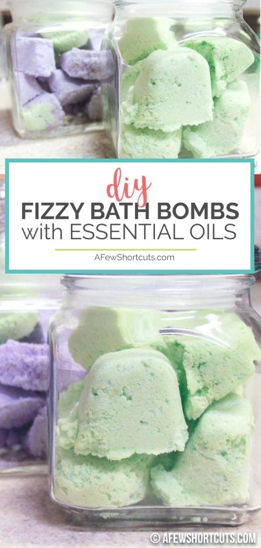 DIY Fizzy Bath Bombs with Essential Oils - A Few Shortcuts