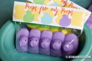 Easter Peeps Treat Bag Topper Printable