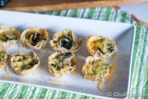 Poblano Chicken Taco Cups