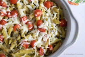 Simple Baked Penne Pesto Pasta & Bonus Recipe