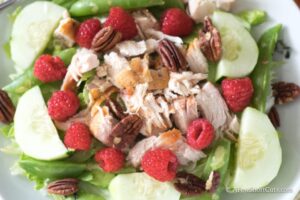 Raspberry Pecan Grilled Chicken Salad