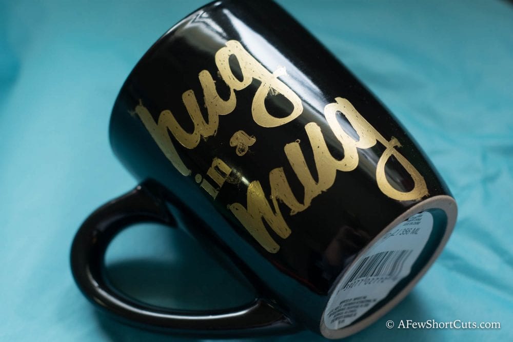 DIY  monogrammed gold sharpie mugs - PINEGATE ROAD