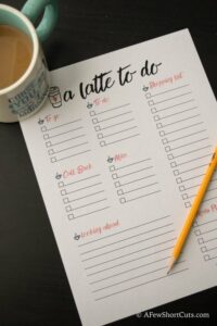 7 Things You Can Do While Drinking Your Coffee & Free Printable
