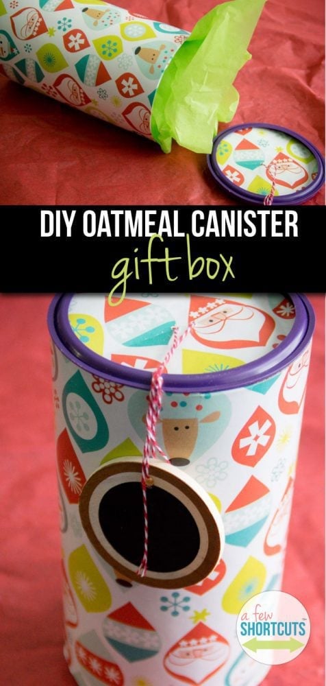 Turn an Oatmeal Box in to Decorative DIY Storage