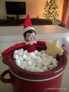 Marshmallow Hot Tub – Elf on the Shelf Idea
