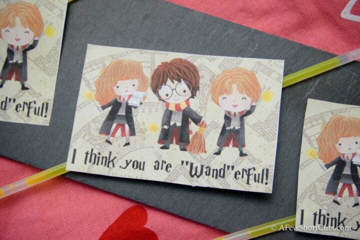FREE Printable Harry Potter Valentines Day Cards - A Few Shortcuts