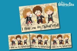 FREE Printable Harry Potter Valentines Day Cards