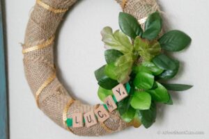 Lucky St Patricks Day Wreath Craft