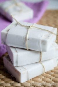 Homemade Lavender Oatmeal Goat Milk Soap