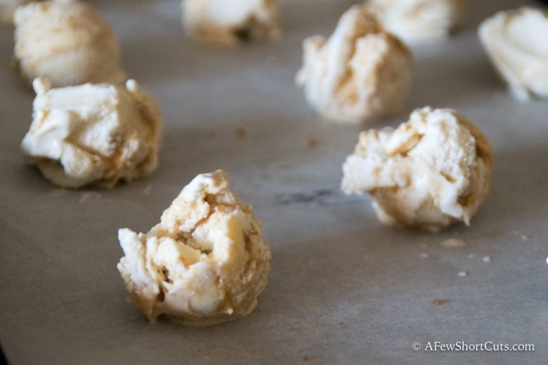 Cinnamon Pebbles Fried Ice Cream Bites - A Few Shortcuts