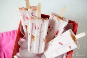 Strawberry Yogurt Breakfast Popsicles