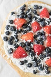 Fruit Pizza with Coconut Whipped Topping