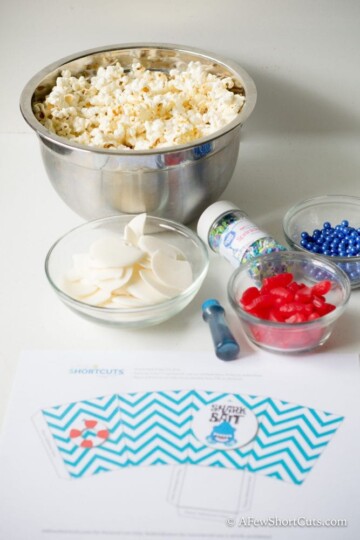Shark Bait Snack Mix and Printable Popcorn Box - A Few Shortcuts