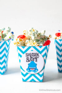 Shark Bait Snack Mix and Printable Popcorn Box