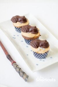 Harry Potter Inspired Chocolate Frog Cupcakes