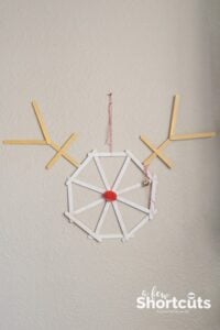 Popsicle Stick Reindeer Wall Art