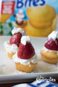 Santa Hat Shortcake Little Bites Snack