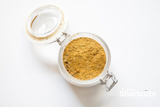 Skip the packets and make your own Homemade Sazon Seasoning Mix with this simple recipe. Just blend your spices and you are good to go! No MSG too!