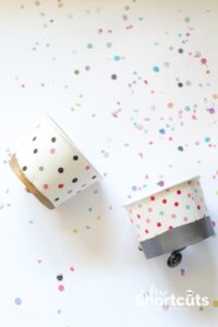 DIY Confetti Shooter – Use Pom Poms or Marshmallows Too!