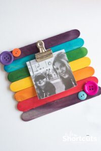 DIY Popsicle Stick Picture Frame – Kids Craft
