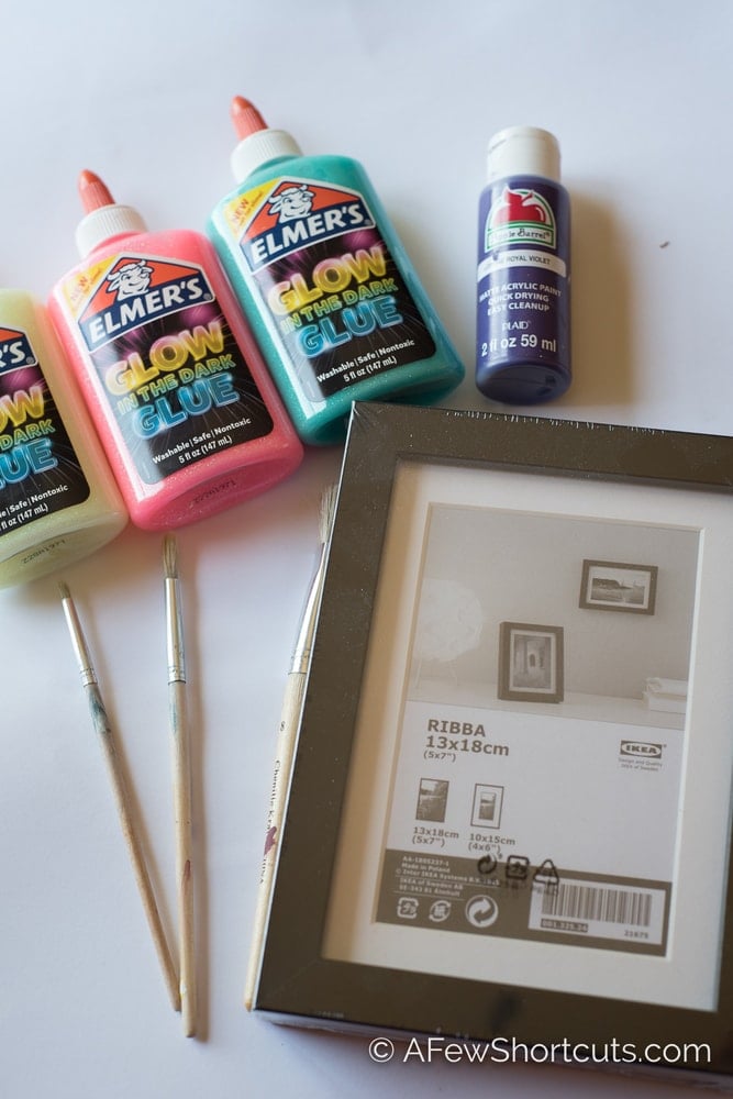 Elmer's Glue Glitter Glow in the Dark Paint Pour DIY Home Decor