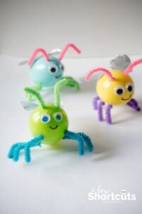 Adorable DIY Lightning Bugs Made With Easter Eggs
