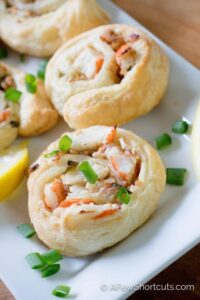 Crab Puff Pastry Pinwheels Recipe