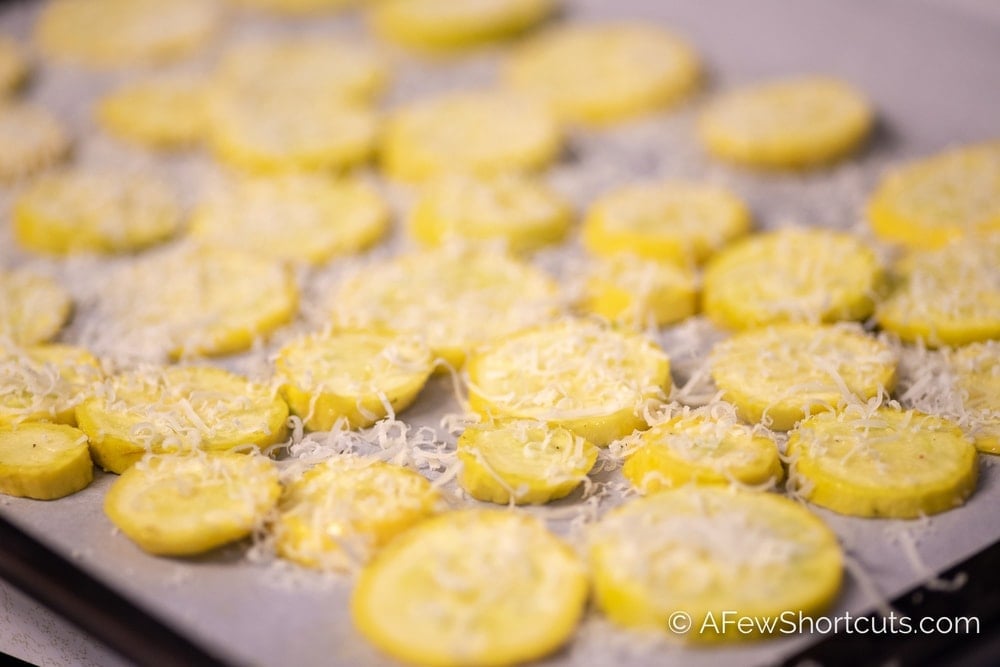 Parmesan Squash Chips Recipe - A Few Shortcuts