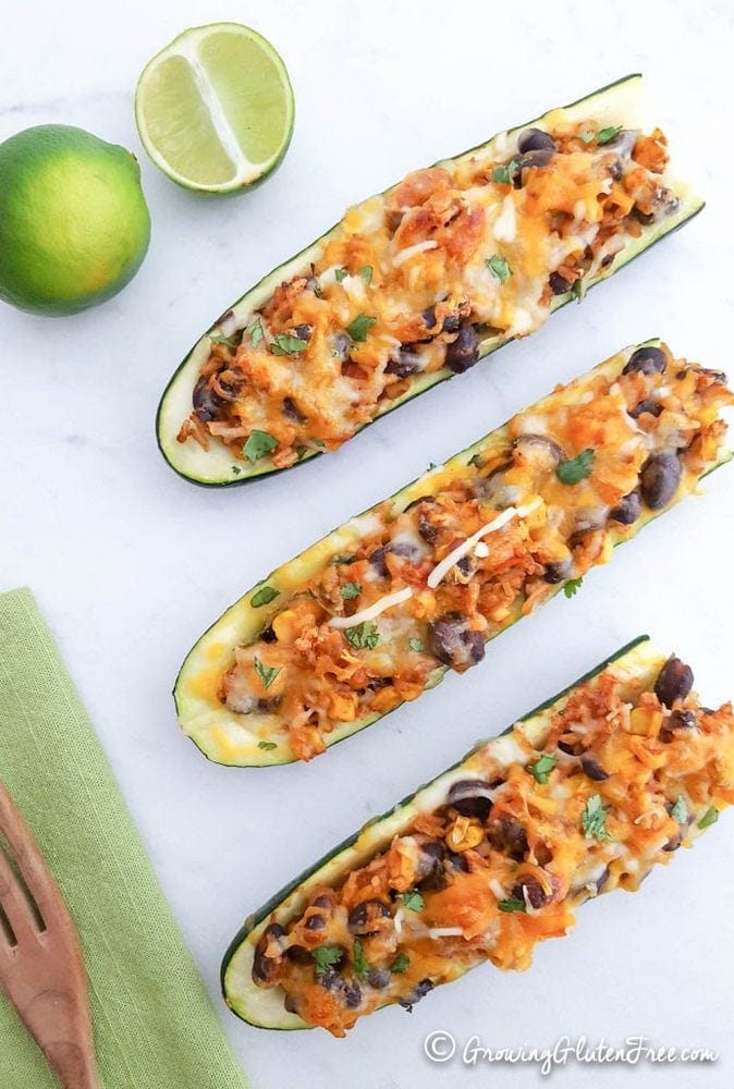 Spicy Zucchini Burrito Boats Recipe - A Few Shortcuts