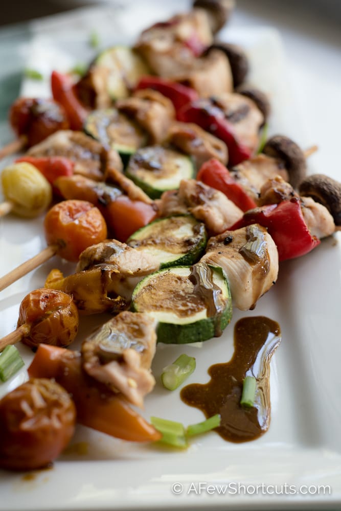 Skewered Honey-Balsamic Chicken