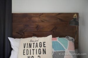How to Make a Rustic Farmhouse Headboard – Under $25