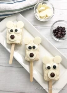 Easy to Make Polar Bear Rice Krispie Treats
