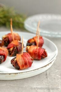 Bacon Wrapped Dates with Goat Cheese Recipe