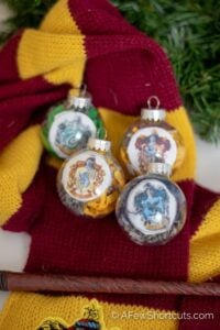 DIY Harry Potter House Ornaments with Printable