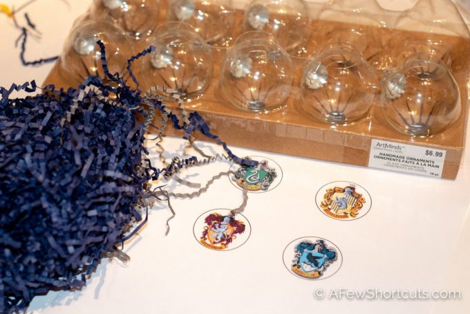 DIY Harry Potter House Ornaments with Printable - A Few Shortcuts