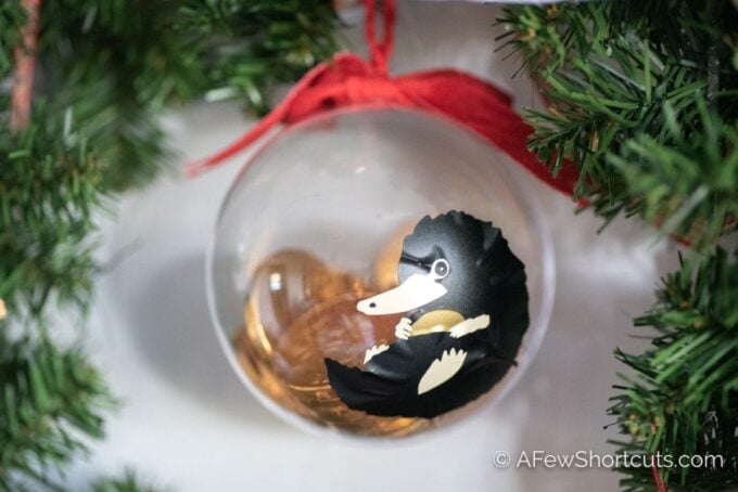 DIY Niffler Christmas Ornament with Cut File - A Few Shortcuts