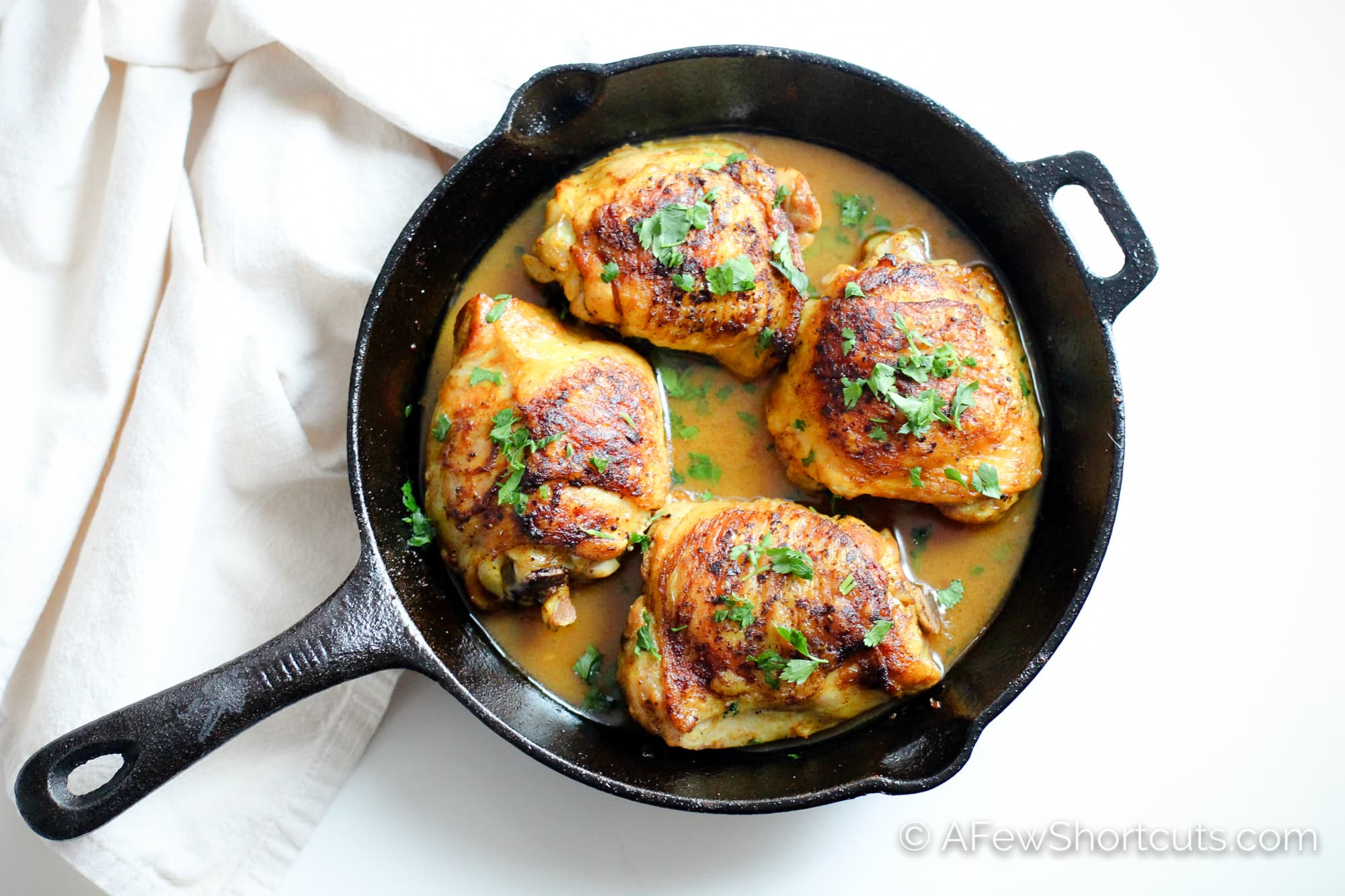 Lemon Turmeric Skillet Chicken Recipe A Few Shortcuts