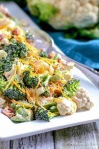 The Best Broccoli Cauliflower Salad Recipe