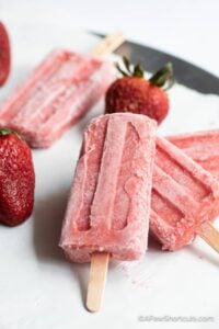 Creamy Strawberry Popsicles Recipe – 3 Ingredients