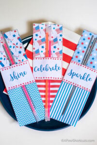 4th Of July Sparkler Party Favors & Printable