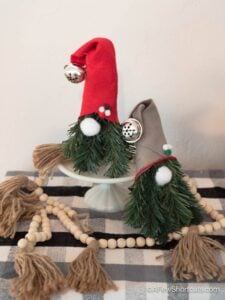 DIY Greenery Christmas Gnomes