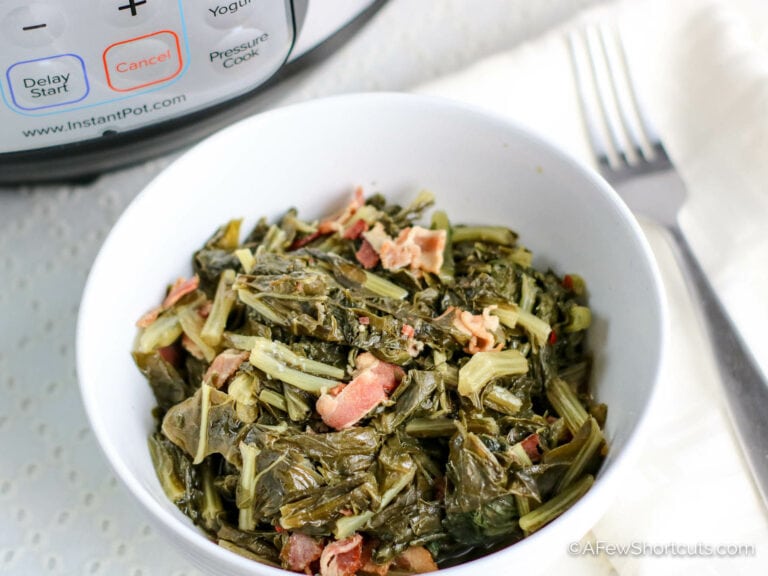 Easy Instant Pot Turnip Greens Recipe (or Collard Greens) A Few Shortcuts
