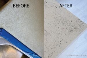 Before and after countertop