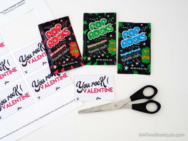 Free Printable Pop Rocks Valentines - A Few Shortcuts