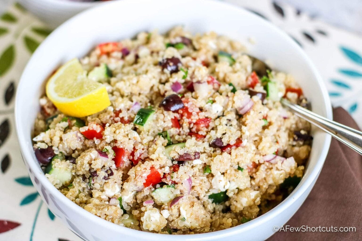 Greek Quinoa Salad Recipe Easy Side Dish or Lunch A Few Shortcuts