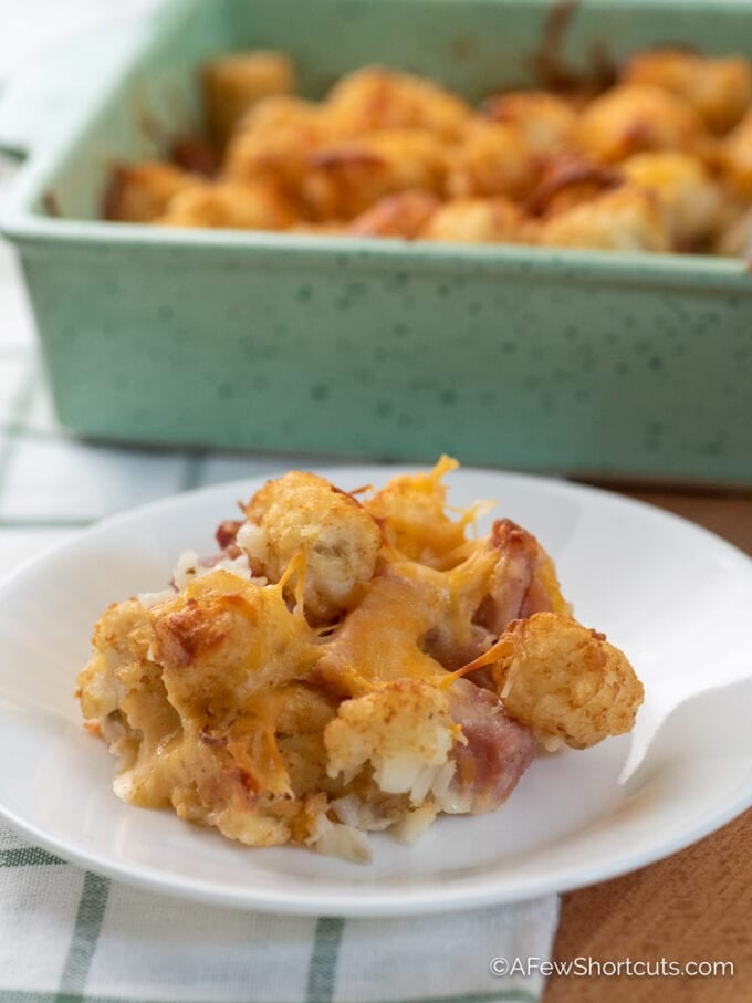 Ham & Tater Tot Casserole Recipe A Few Shortcuts