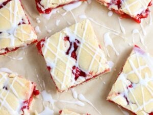 Easy Cherry Bars With Glaze Recipe